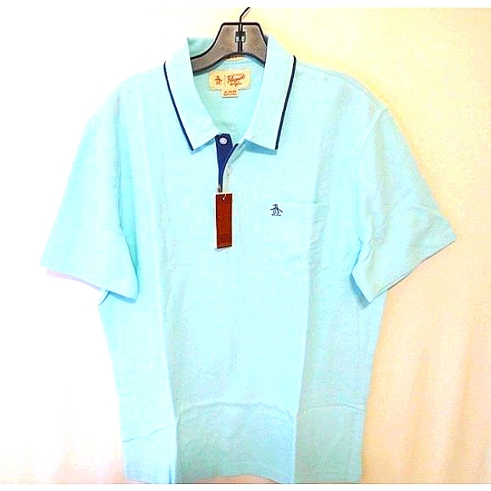 NEW Original Penguin Men  Mearl Slim Fit Polo Extra Large XL New Menwomenstyles